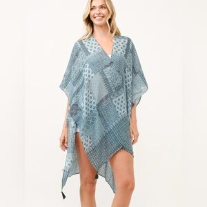 Raj Teal Patchwork Kimono - New in Bag